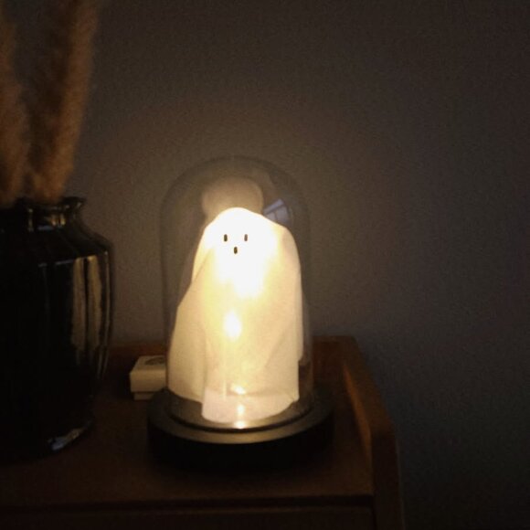Lit Ghost Cloche Pottery Barn - Picture 4 of 5